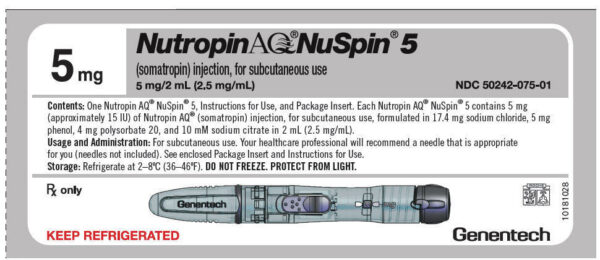 nutropin aq nuspin 5mg