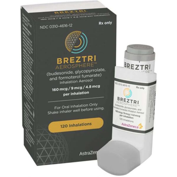 Breztri Aerosphere budesonide glycopyrrolate formoterol fumarate